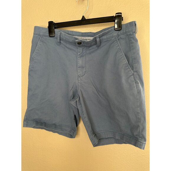 Members Only Mens Blue Shorts 34 everyday flat cotton‎ zipper button summer - Picture 2 of 6